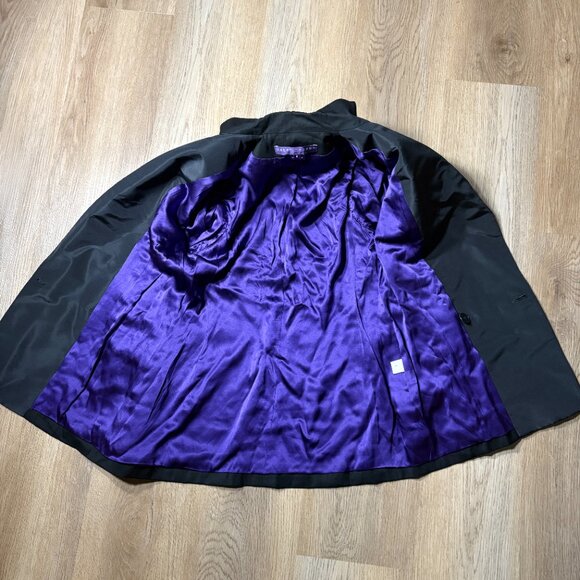 Ralph Lauren Collection double breasted blazer tuxedo jacket size 4 S wool Union - Picture 7 of 11